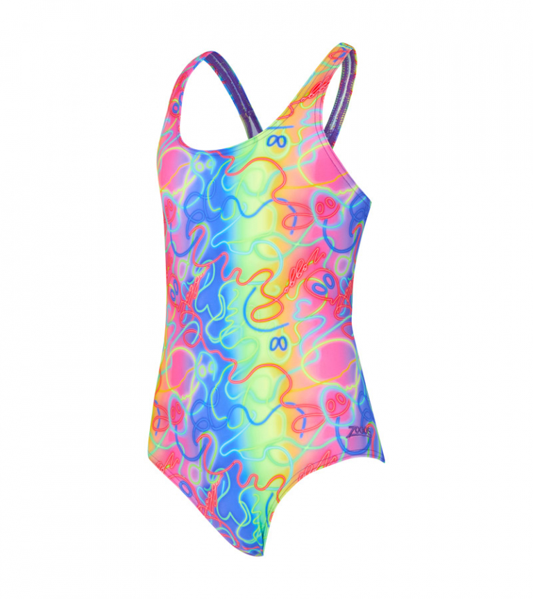 Купальник слитный детский ZOGGS Disco Vibes Rowleeback
