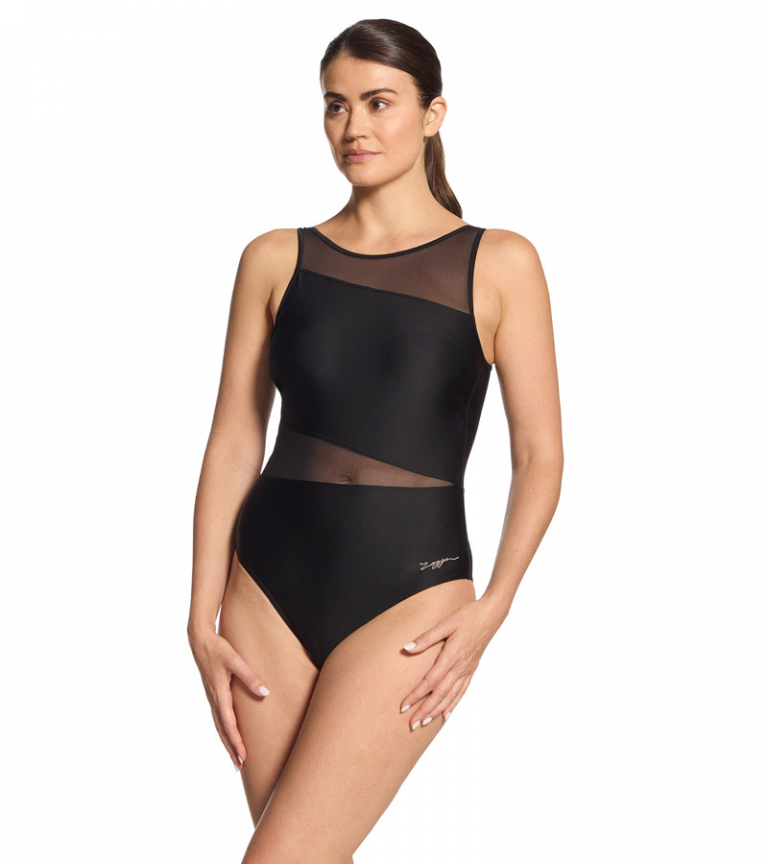 Купальник слитный с чашечками ZOGGS Rustique Mesh V Back 