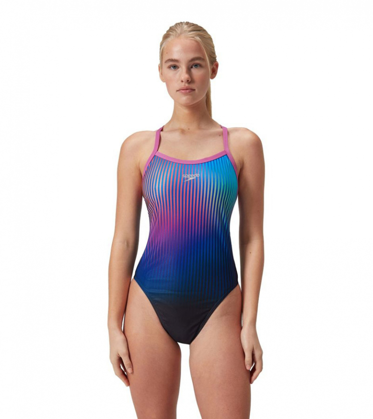 Купальник слитный Speedo Club Training Placement Digital Turnback Swimsuit