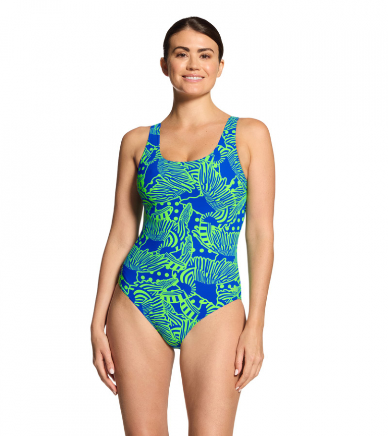 Купальник слитный ZOGGS Wings Navy Scoopback