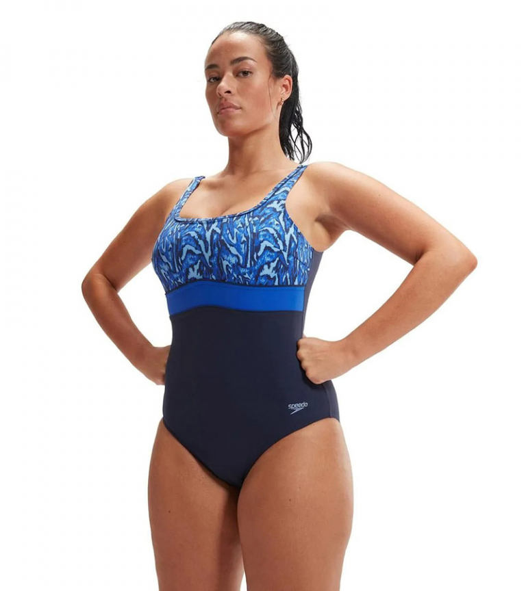 Купальник утягивающий Speedo Shaping ContourEclipse Printed Swimsuit