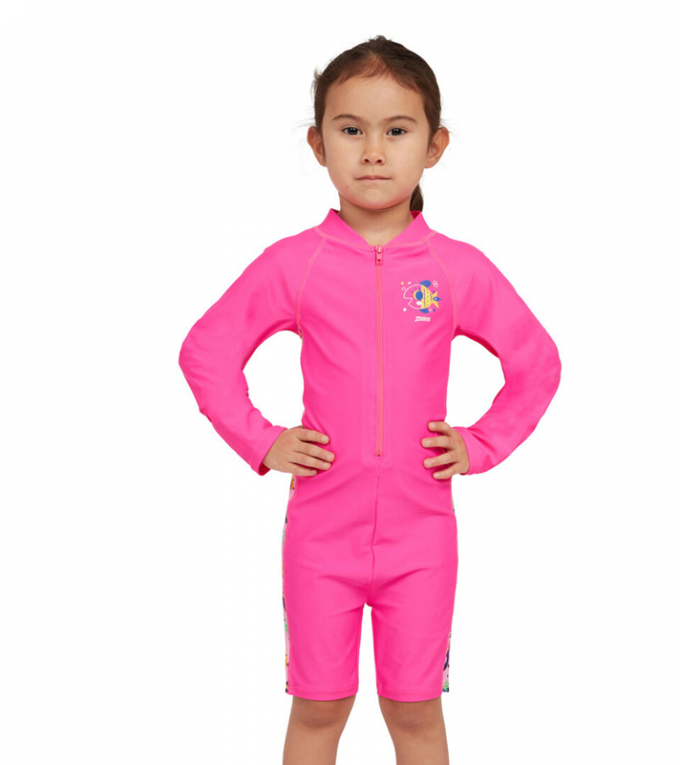 Купальный комбинезон тренировочный детский ZOGGS Lolly Fish Long Sleeve All in One