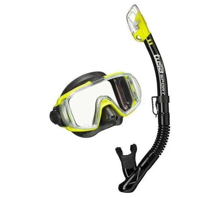 Маска и трубка TUSA Sport (маска+трубка) Black Series, сумка в комплекте