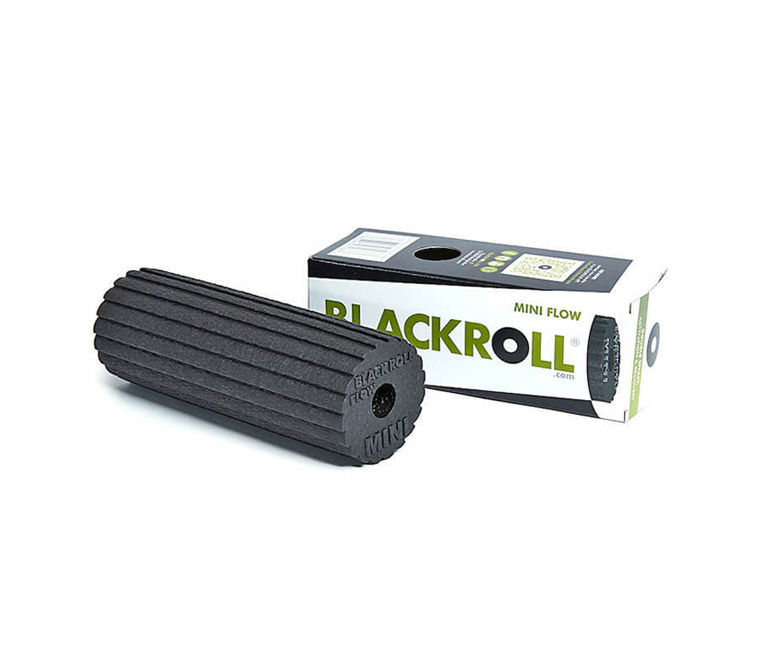 Массажный ролик-мини рифленый (стандарт, 15 см) BLACKROLL Flow Black