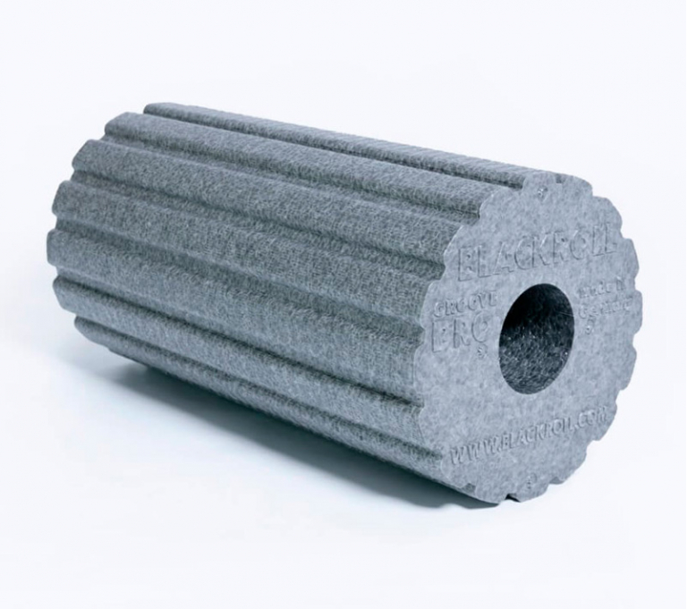 Массажный ролик рифленый (жесткий, 30 см) BLACKROLL Pro Groove Grey