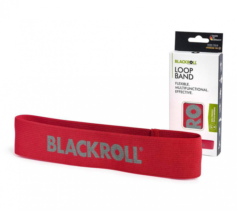 Мини-эспандер текстильный BLACKROLL Loop Band, 30 см (нагрузка от 4,5 кг до 10,6 кг)
