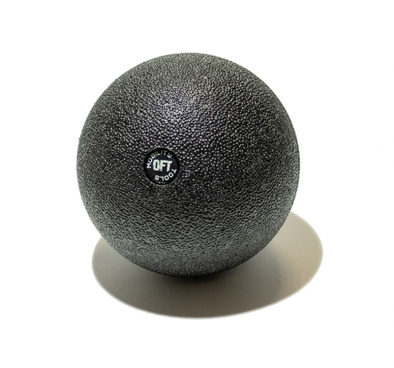 Мяч (шар) массажный одинарный OFT 10 см черный