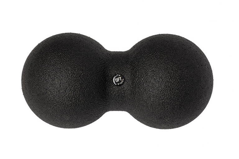 Мяч (шар) массажный сдвоенный OFT 24 х 12 см черный