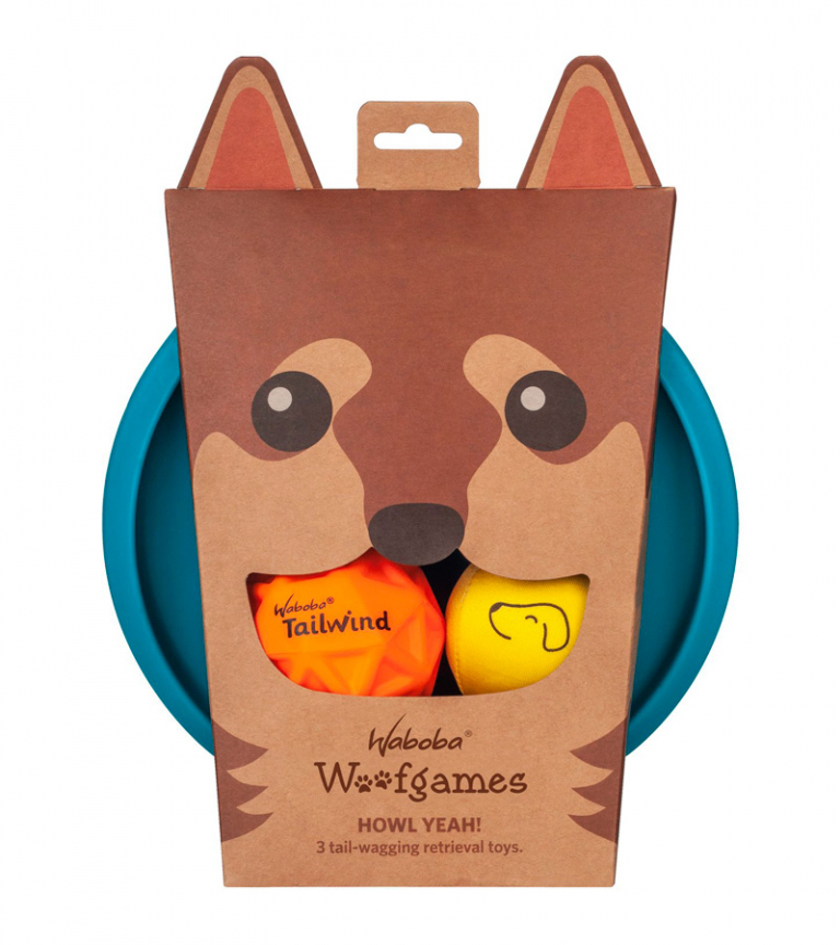 Набор для игр с собакой Waboba Woofgames (2 мяча и фрисби)