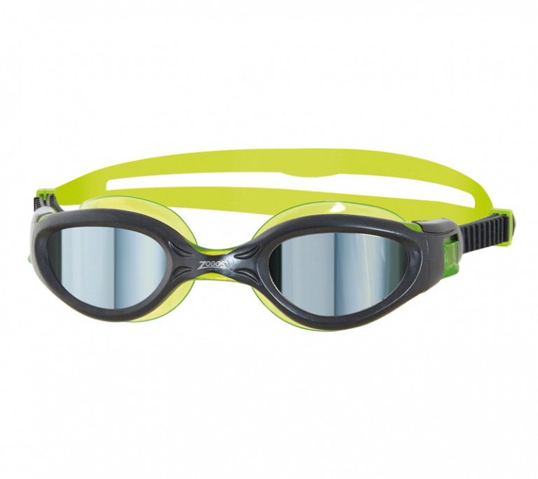 Очки для плавания детские ZOGGS  Phantom Elite Mirror Junior (6-14 лет), Black/Lime