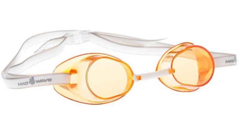 Очки для плавания Mad Wave Racer SW Gold ("стекляшки", "шведки")