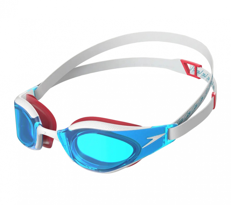 Очки для плавания Speedo Fastskin Hyper Elite White Blue Red