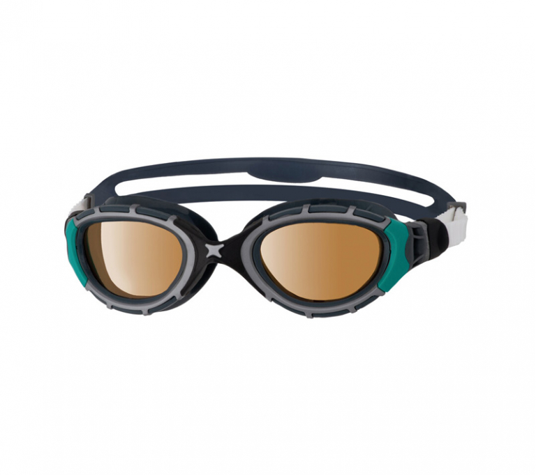 Очки для плавания ZOGGS Predator Flex Polarized Ultra, Black/Green