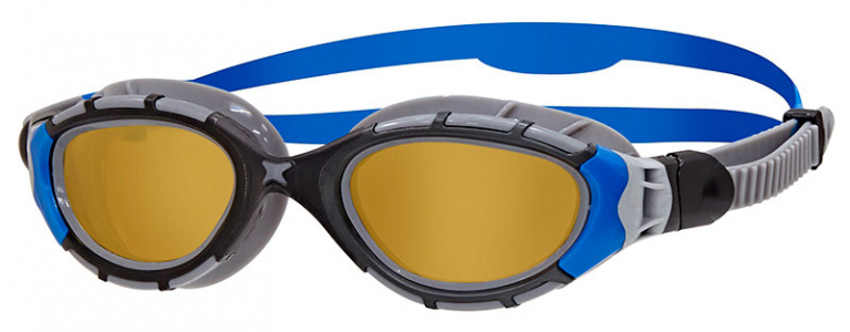 Очки для плавания ZOGGS Predator Flex Polarized Ultra, Copper/Blue