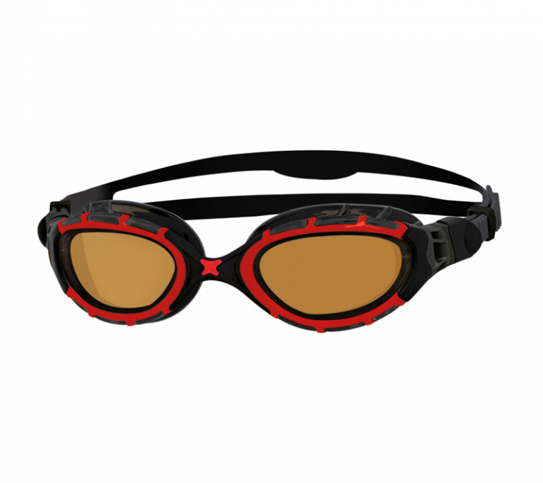 Очки для плавания ZOGGS Predator Flex Polarized Ultra, Copper/Red
