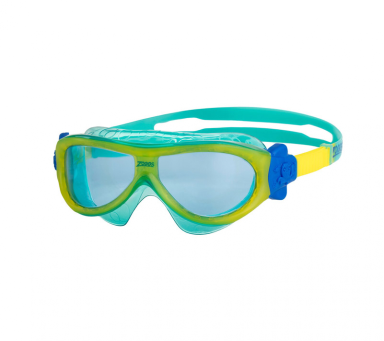 Очки-маска для плавания детские ZOGGS Phantom Kids (0-6 лет), Yellow/Turquoise