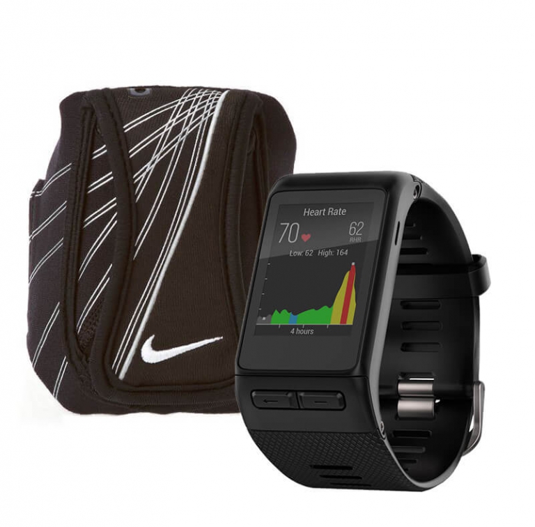 Подарочный набор "Смарт-часы Garmin Vivoactive HR + Чехол на руку Nike"
