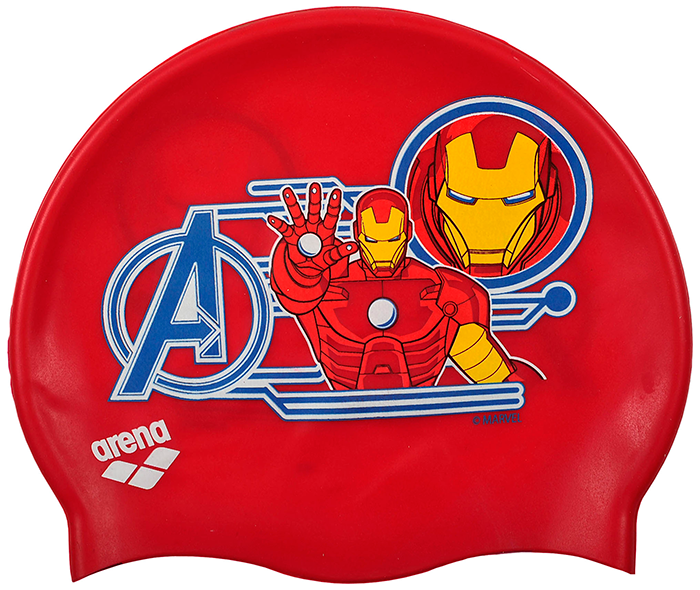 Шапочка для плавания детская Arena Disney Marvel Silicone Junior (6-12 лет)