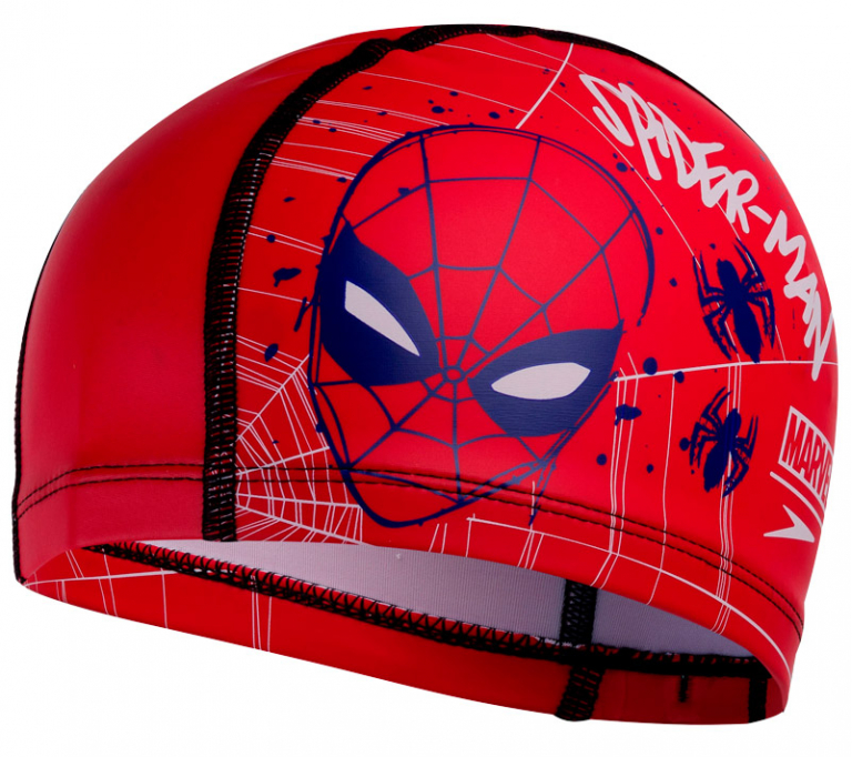 Шапочка для плавания детская Speedo Junior Marvel Spider-Man Printed Pace Cap Red (6 - 12 лет)