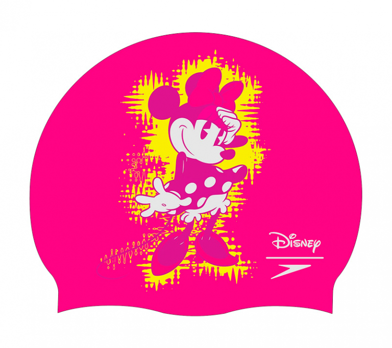 Шапочка для плавания детская Speedo Minnie Mouse Slogan Print Cap Pink