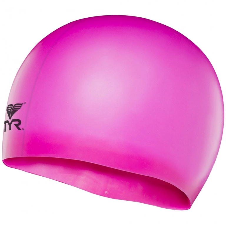 Шапочка для плавания детская TYR Wrinkle Free Junior Silicone Cap  (6-12 лет)