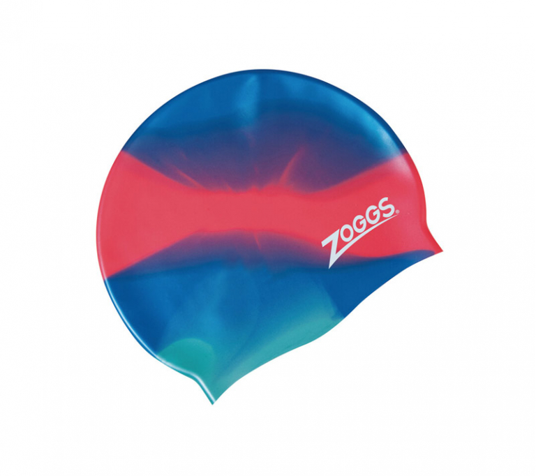 Шапочка для плавания детская ZOGGS Junior Multi Colour Silicone Swimming Cap (6-12 лет)