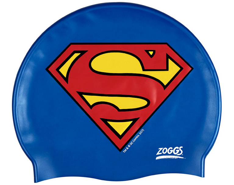 Шапочка для плавания детская ZOGGS Superman Silicone Cap (6-14 лет)