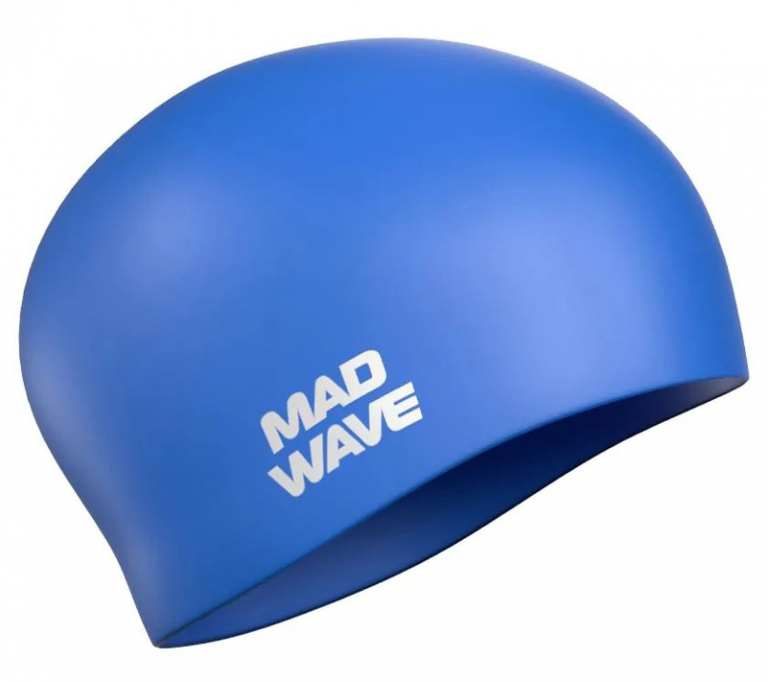 Шапочка для плавания (для длинных волос) Mad Wave Long Hair Silicone