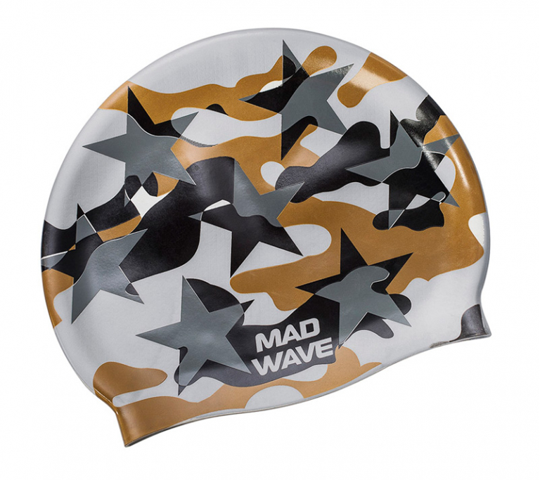 Шапочка для плавания Mad Wave Military Star