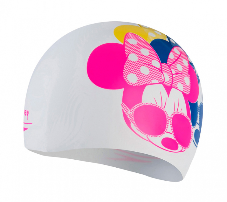 Шапочка для плавания Speedo Minnie Mouse Slogan Print Cap White