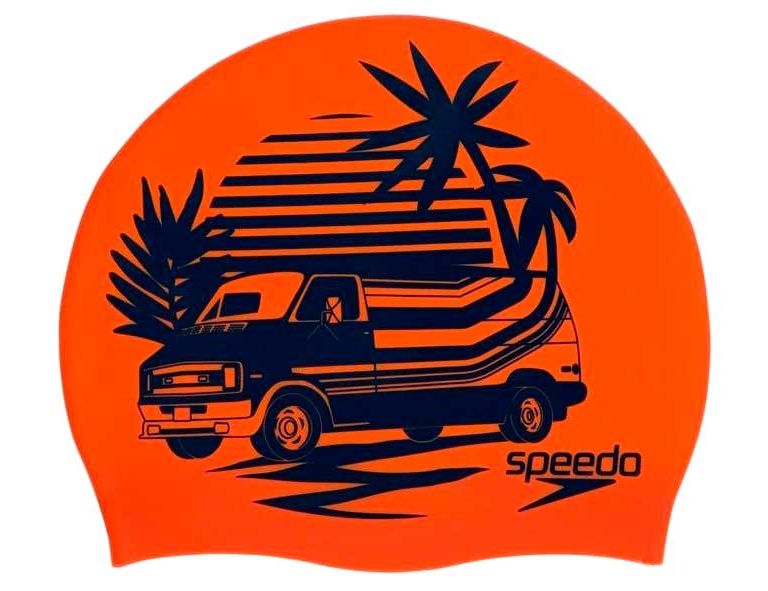 Шапочка для плавания Speedo Slogan Print Cap Orange