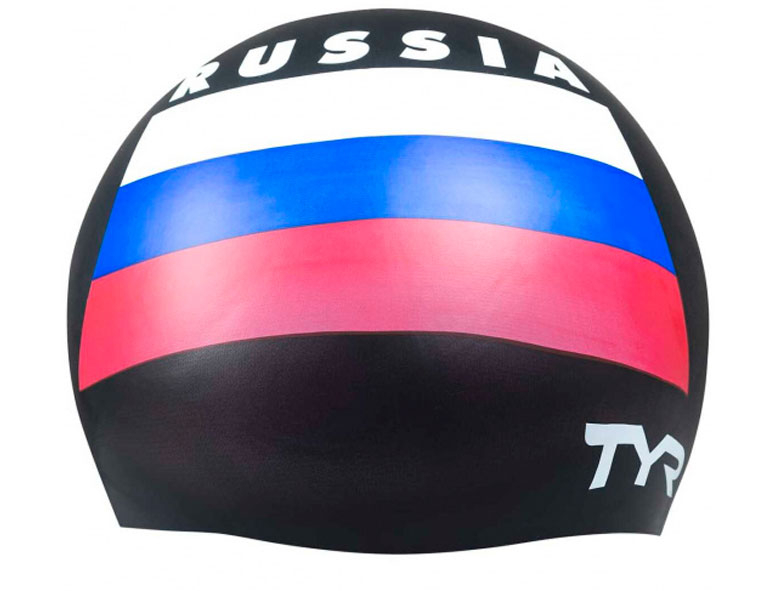 Шапочка для плавания TYR Russia Silicone Swim Cap