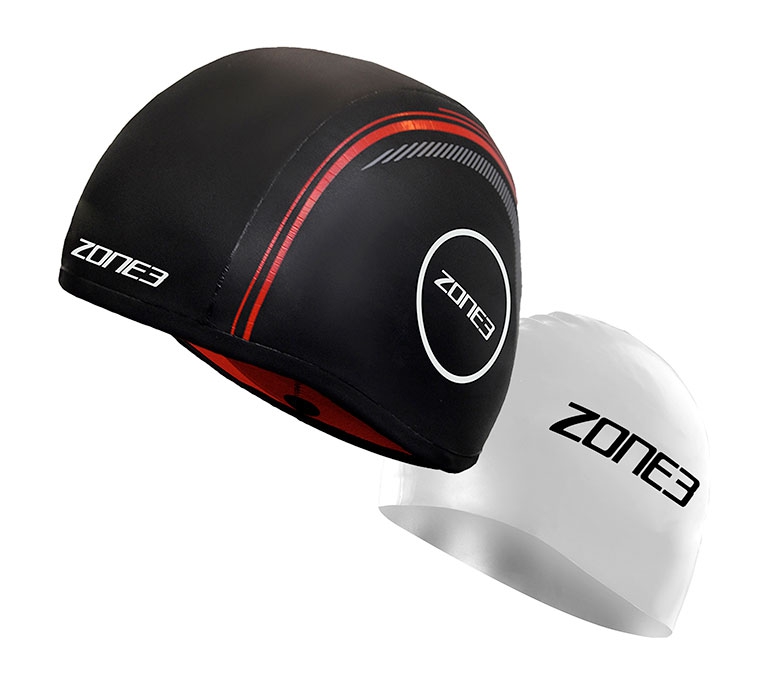 Шапочка неопреновая для плавания в холодной воде ZONE3 Neoprene Strapless Swim Cap (с силиконовой в комплекте) 4 мм
