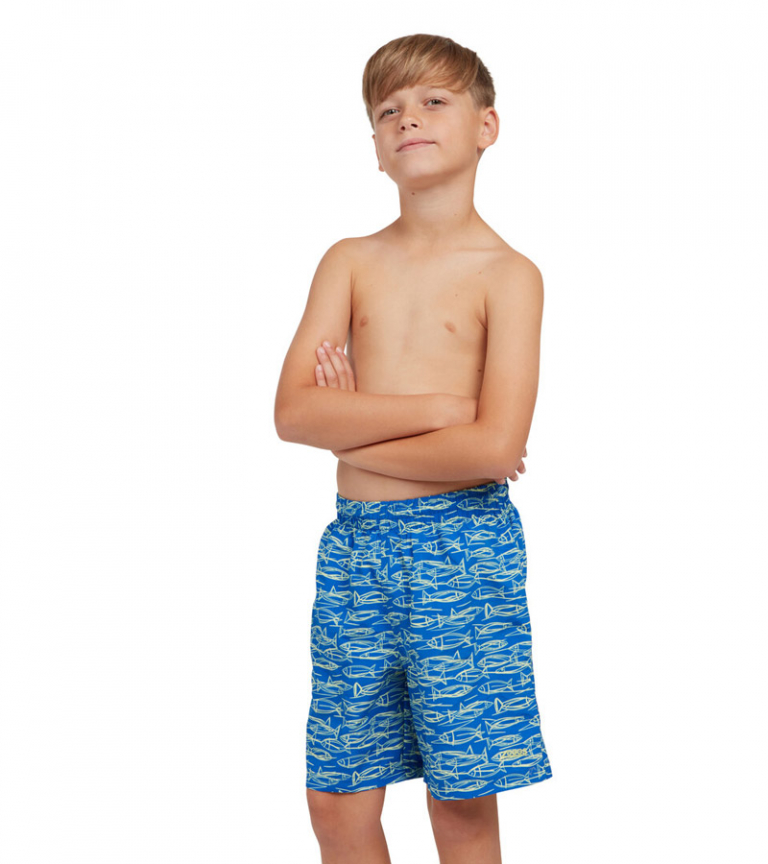 Шорты детские плавательные ZOGGS Fish Fever 15" Shorts Ecodura
