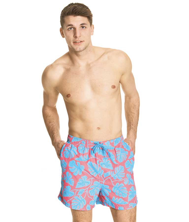 Шорты мужские плавательные ZOGGS Plantlife 15 Shorts Pink Multi