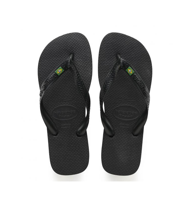 Havaianas brasil best sale black
