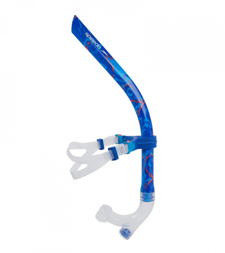 Трубка для плавания Speedo Centre Snorkel Blue Flame