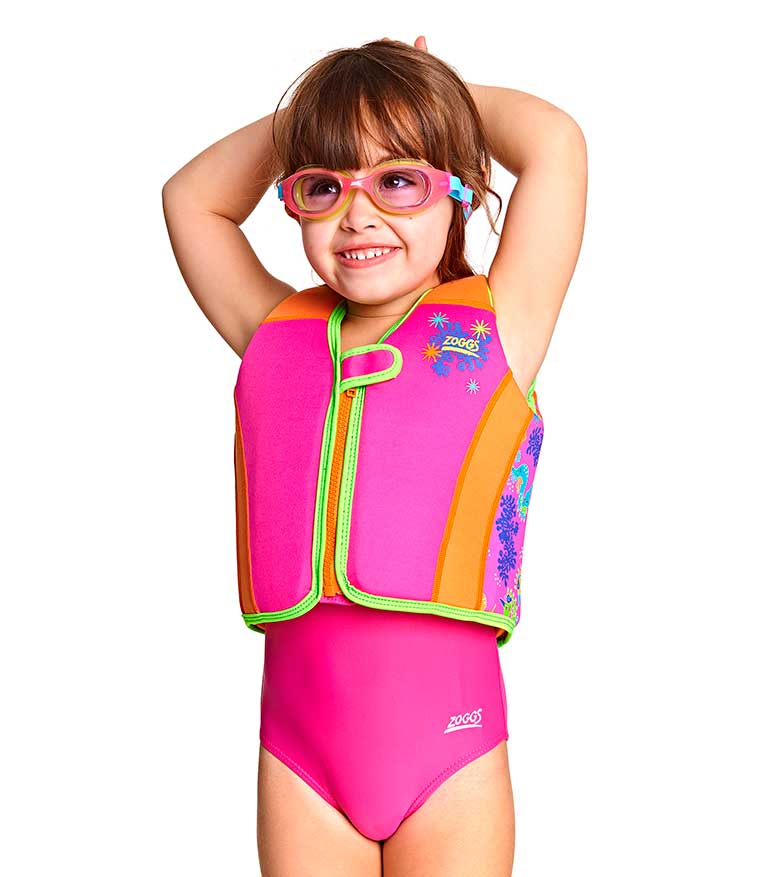 Жилет детский с поплавками для обучения плаванию ZOGGS Unicorn Swimsure Jacket Kids