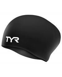 Шапочка для плавания (для длинных волос) TYR Long Hair Wrinkle-Free Silicone Cap